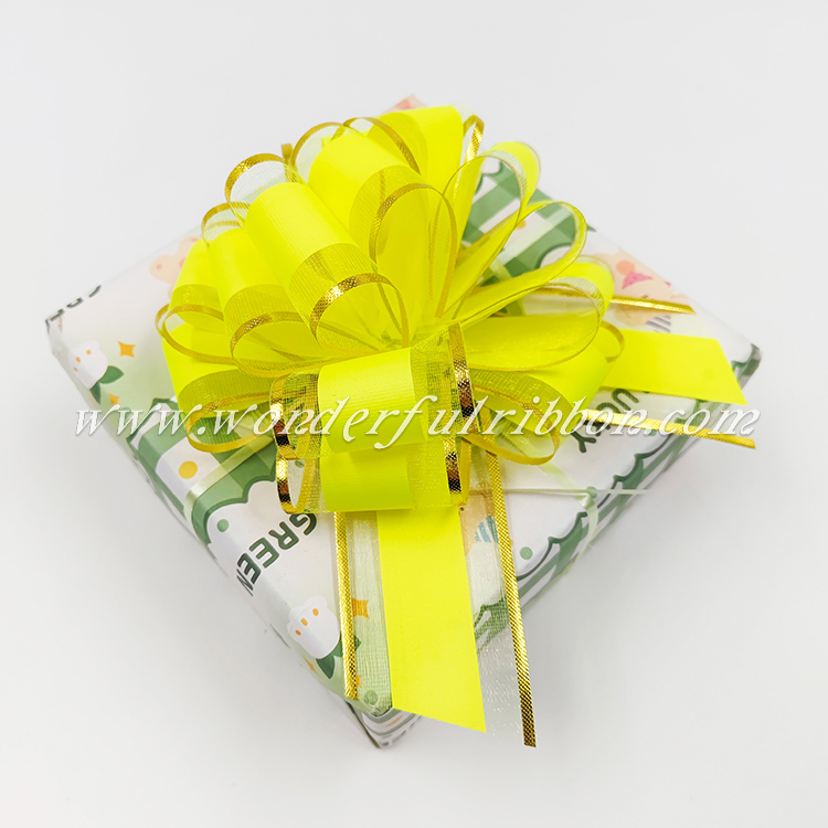 禮盒圖_黃綠熒光金邊雪紗球花(6寸)WPB-XSYG07-50mm (3).jpg